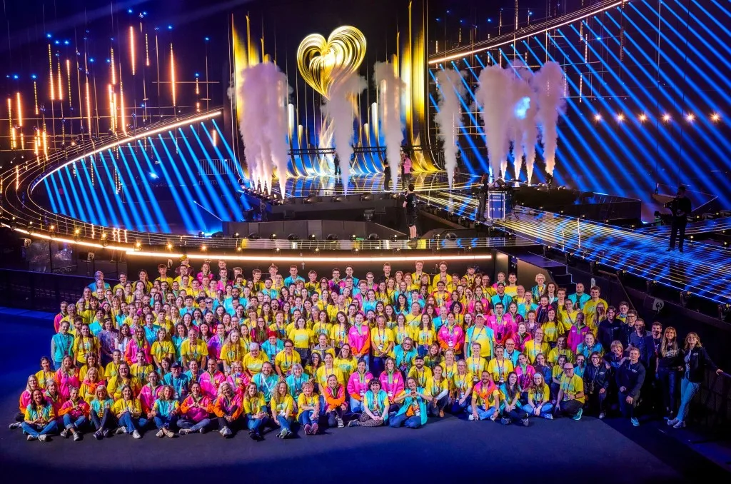 Event-Crew im Einsatz bei einer Großveranstaltung in Wien.